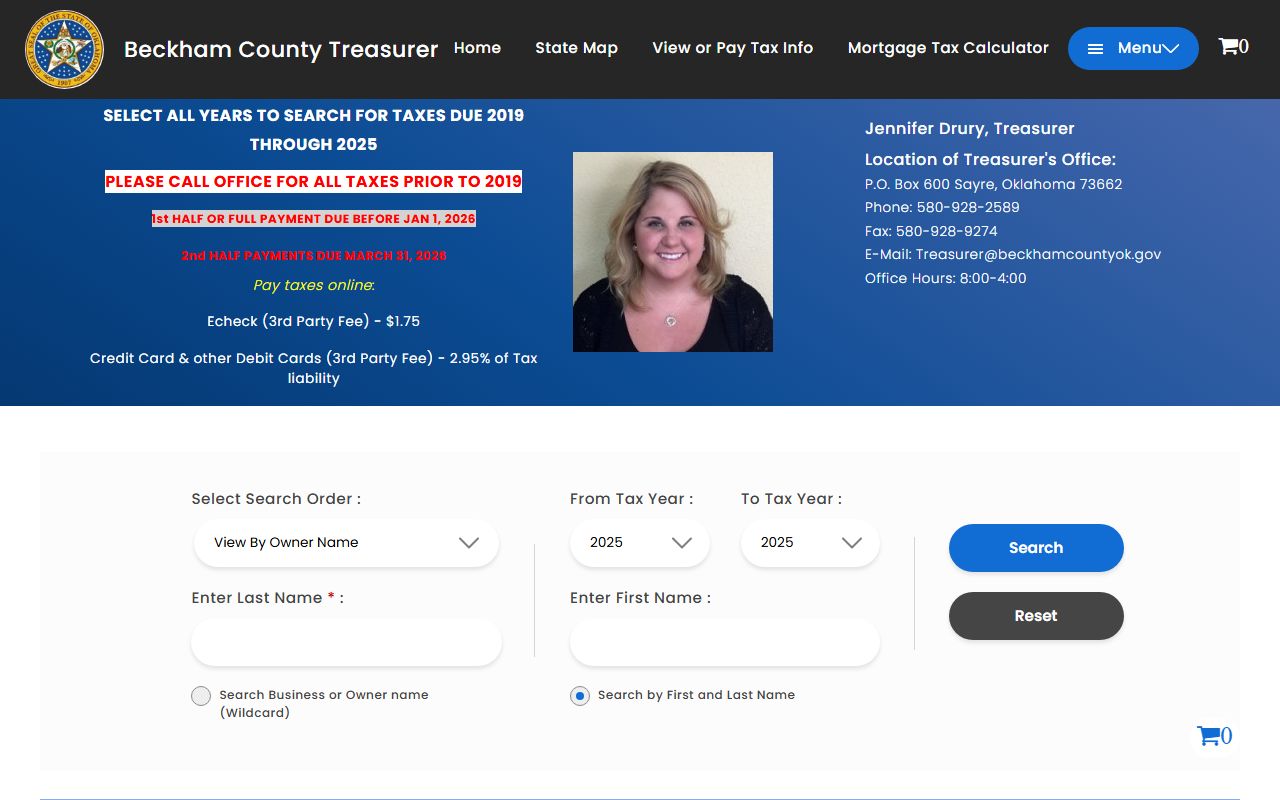 Beckham County Unclaimed Money - Tax Records Portal