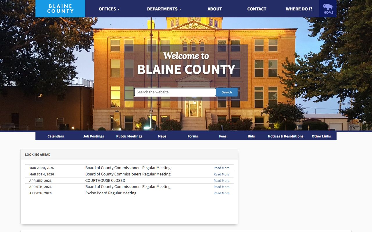 Blaine County Unclaimed Money - County Government Portal