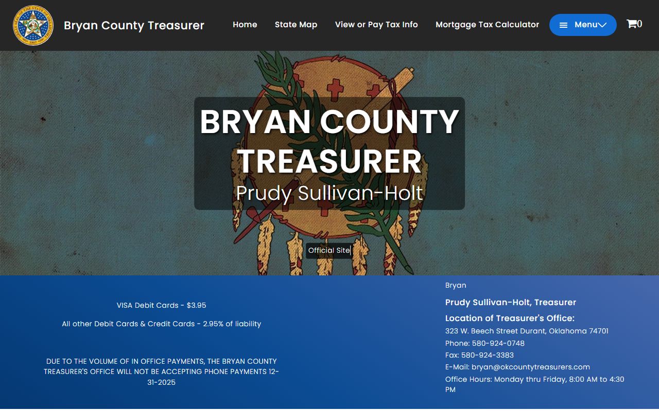 Bryan County Unclaimed Money - Treasurer Tax Records