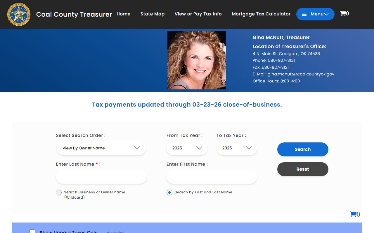 Coal County tax records search for unclaimed money
