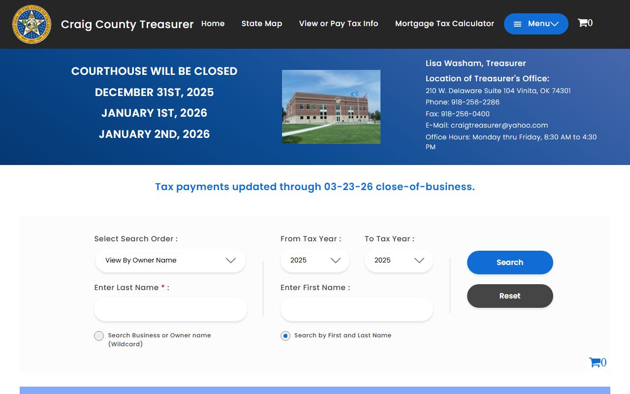 Craig County tax records search for unclaimed money