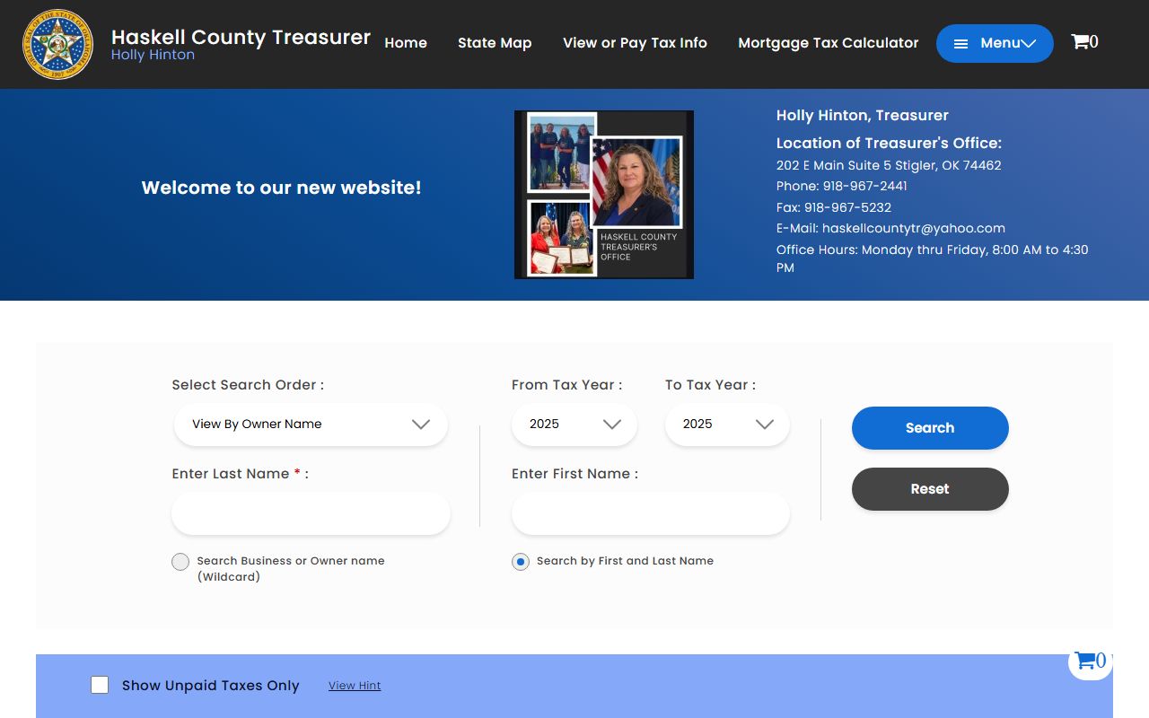 Haskell County Unclaimed Money - Tax Records Portal