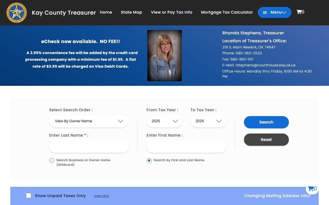 Kay County Unclaimed Money - Tax Records Portal