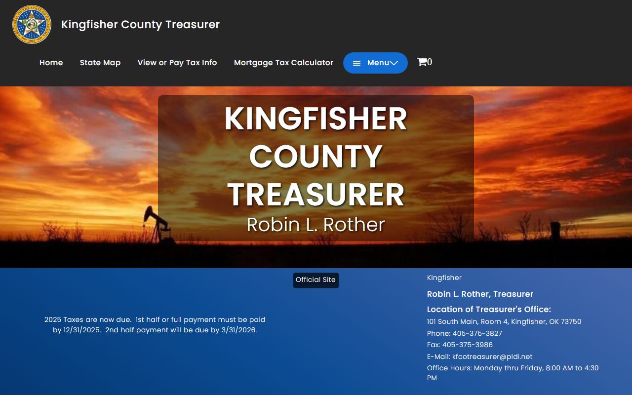 Kingfisher County Unclaimed Money - Tax Records Portal