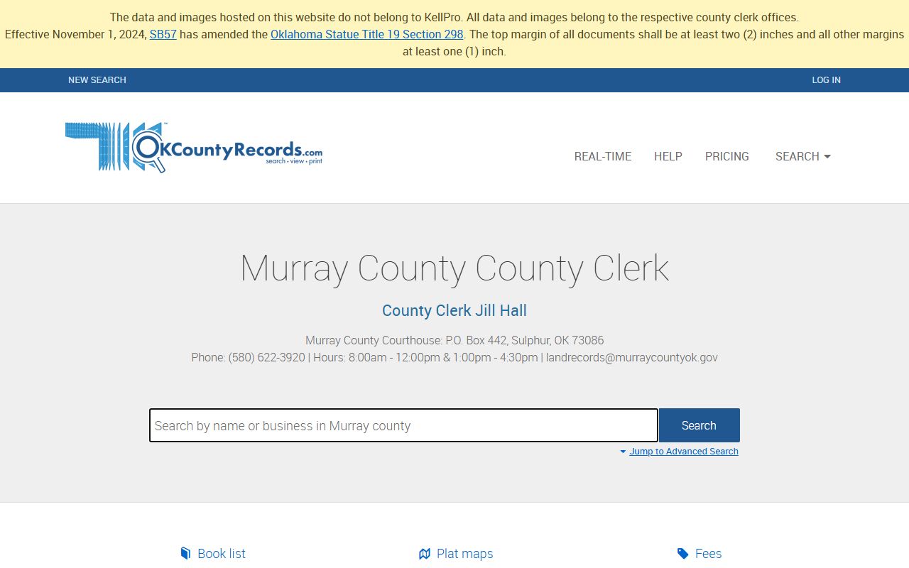 Murray County clerk records search for unclaimed money