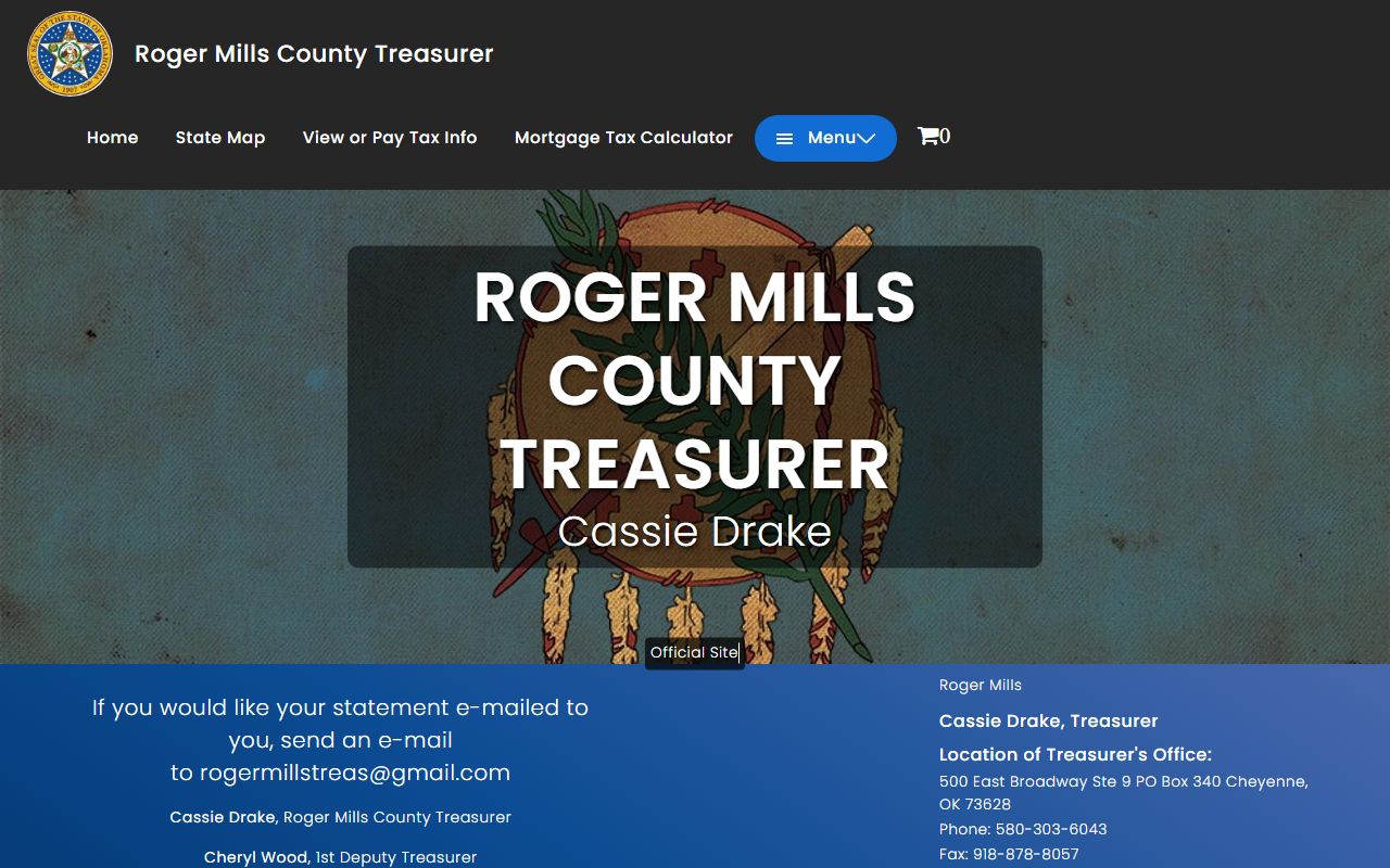 Roger Mills County Unclaimed Money - Tax Records Portal