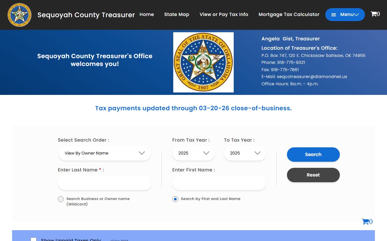 Sequoyah County Unclaimed Money - Tax Records Portal
