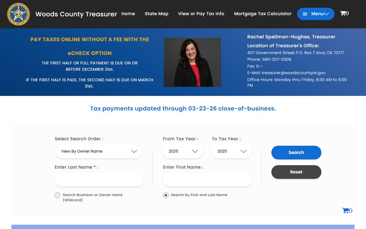 Woods County tax records search for unclaimed money