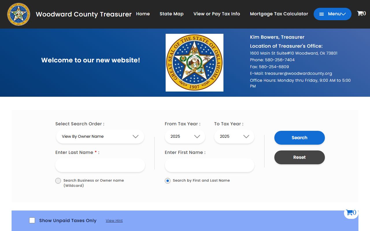 Woodward County tax records search for unclaimed money